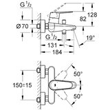 Grohe enoročna armatura za kad/tuš Eurodisc Cosmopolitan (33390002) | Shoptok.si