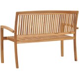  Složiva vrtna klupa za dvoje 120 cm od masivne tikovine | shoptok.hr