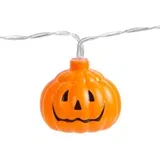 Baterijske lučke buče za noč čarovnic / Halloween 12 LED 0,9m 2xAA