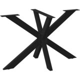 vidaXL Noga blagovaonskog stola u obliku pauka crna 120x68x(72-73) cm čelik | shoptok.hr