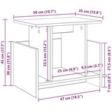 TV stalak 2 pcs Bijelo 50 x 35 x 45 cm Konstruirano drvo | shoptok.hr