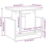 TV stojalo 2 pcs Bela 50 x 35 x 45 cm Konstruiran les, (5000132190) | Shoptok.si