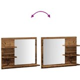 vidaXL Kopalniška omarica z ogledalom artisan hrast 60x10,5x45 cm | Shoptok.si