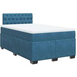 vidaXL Krevet s oprugama i madracem plavi 120 x 190 cm baršun | shoptok.hr