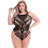 Baci Lingerie BACI DIAMONTE BODYSUIT ČRNA, KRALJICA, (21780683) Cene