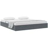 Otomanski krevet s pohranom Tamnosiva 180 x 200 cm Baršun | shoptok.hr