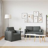 SOFA 2 pcs Tamno siva Metal | shoptok.hr