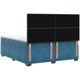  Boxspring krevet s madracem Plava 140 x 190 cm Baršun | shoptok.hr