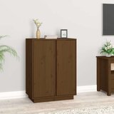  Komoda smeđa boja meda 60 x 35 x 80 cm od masivne borovine Cijene