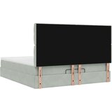 vidaXL okvir kreveta s madracima svijetlosivi 180x200cm baršunasti | shoptok.hr
