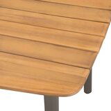 In Vrtni stol 200 x 100 x 72 cm masivno bagremovo drvo i čelik | shoptok.hr
