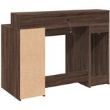  Radni stol s LED svjetlima smeđa boja hrasta 120x55x91cm drveni | Eponuda.com