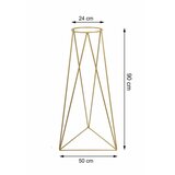  Stalak za saksiju TRIANGL 90x50 cm zlatan | Eponuda.com
