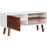 Maison Chic TV omarica - TV stojalo - Televizijska omarica 110x35x50 cm trden akacijev les in mediapan, (21700408) Cene