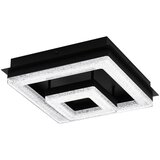 Eglo fradelo 1 zidna/stropna/2, led, 12w, 1250lm, crna/čelik/kristal | shoptok.hr