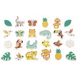 Janod leseni magnetki tropik 24 kosov | Shoptok.si