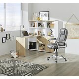 XORA pisarniški stol kovina, umetna masa, tekstil siva, srebrne barve | Shoptok.si