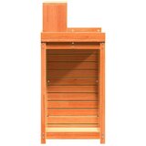  Miza za sajenje s policami rjava 82,5x50x109,5 cm borovina | Shoptok.si