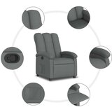 vidaXL Naslanjač temno siv blago | Shoptok.si
