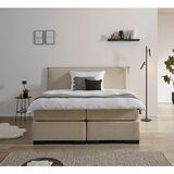 MID.YOU POSTELJA BOXSPRING 180 cm x 200 cm , leseni material bež Cene
