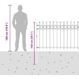  Ograda u obliku prstena Crna 200 x 150 cm | shoptok.hr