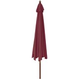  Vrtni suncobran s drvenim stupom bordo 400 x 273 cm | shoptok.hr