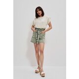 Marisse Paperbag Denim Shorts L-Sh-3713 Cold Brown | Shoptok.si