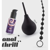 Crushious ANAL THRILL ANAL DOUCHE 90ML WITH ANAL LUBRICANT 50ML AND 10 BEAD ANAL CHAIN Cene