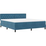  LED Box Spring Krevet Tamno plava 180 x 200 cm Baršun | shoptok.hr