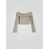 Reserved - Bluza otvorenih ramena - bež | shoptok.hr