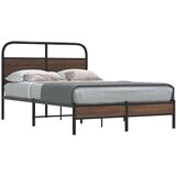 vidaXL Okvir kreveta bez madraca smeđa boja hrasta 140x190 cm drveni | shoptok.hr