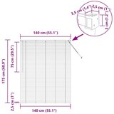  Zavjesa za prozor sa zavjesama Ostalo Tamnosiva 80 x 130 cm Aluminij | shoptok.hr
