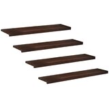 Step treads 4 kom. 120 x 25 x 2 cm Tamno smeđa | shoptok.hr