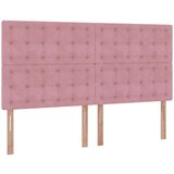 vidaXL Otomanski posteljni okvir z vzmetnicami roza 180x200cm žamet, (21608992) | Shoptok.si