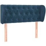 Maison Chic Vzglavna omarica - Nočna omarica - Posteljna omarica z ušesi temno modro 93x23x78/88 cm žamet, (21710134) | Shoptok.si