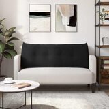  Jastuk za leđa Crna 120 x 24 x 50 cm Baršun | shoptok.hr