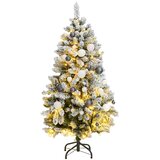  Umjetno božićno drvce 150 LED sa šarkama i kuglicama 150 cm | shoptok.hr