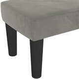 Klupa svjetlosivi 100x30x30 cm baršunasti | shoptok.hr