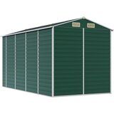  Vrtno spremište zeleno 191 x 385 x 198 cm od pocinčanog čelika | shoptok.hr