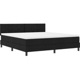  Postelja z vzmetnico z vzmetnico Črna 180 x 200 cm blago, (5000126131) | Shoptok.si