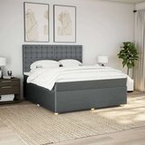 vidaXL Okvir kreveta s oprugama i madrac svjetlosivi 180x200cm tkanina | shoptok.hr