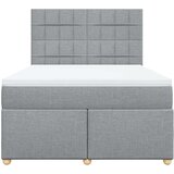 vidaXL krevet box spring s madracem svjetlosivi 140x200 cm od tkanine | shoptok.hr