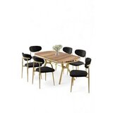 Hanah home trpezarijski set, 7 dijelova, crni | Eponuda.ba