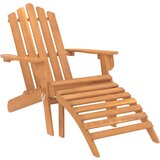 Maison Chic Vrtni Stoli - Stol za vrt Adirondack z oporo za noge trden akacijev les JS614, (21877670) | Shoptok.si