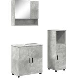  Set namještaja za kupaonicu 3 pcs Beton siva Konstruirano drvo | shoptok.hr