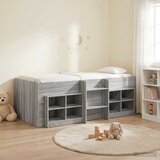  Loft krevet s ormarom 3 kom. Konstruirano drvo 98.5 x 200 cm | shoptok.hr