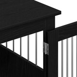 vidaXL Namještaj za pseću kabinu crni hrast 62x45x59 cm inženjerski drvo | shoptok.hr
