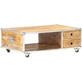  Stolić za kavu 89 x 59 x 33 cm od masivnog grubog drva manga | shoptok.hr