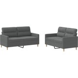  The Living Store Sedežna garnitura z blazinami 2-delna temno sivo blago - Sedežna Garnitura, (21454369) | Shoptok.si