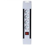 Home Produžni kabl, 4 utičnica, prekidač, 1, 0mm², 2 met - PNV 04K/WH, Bijeli | Eponuda.ba